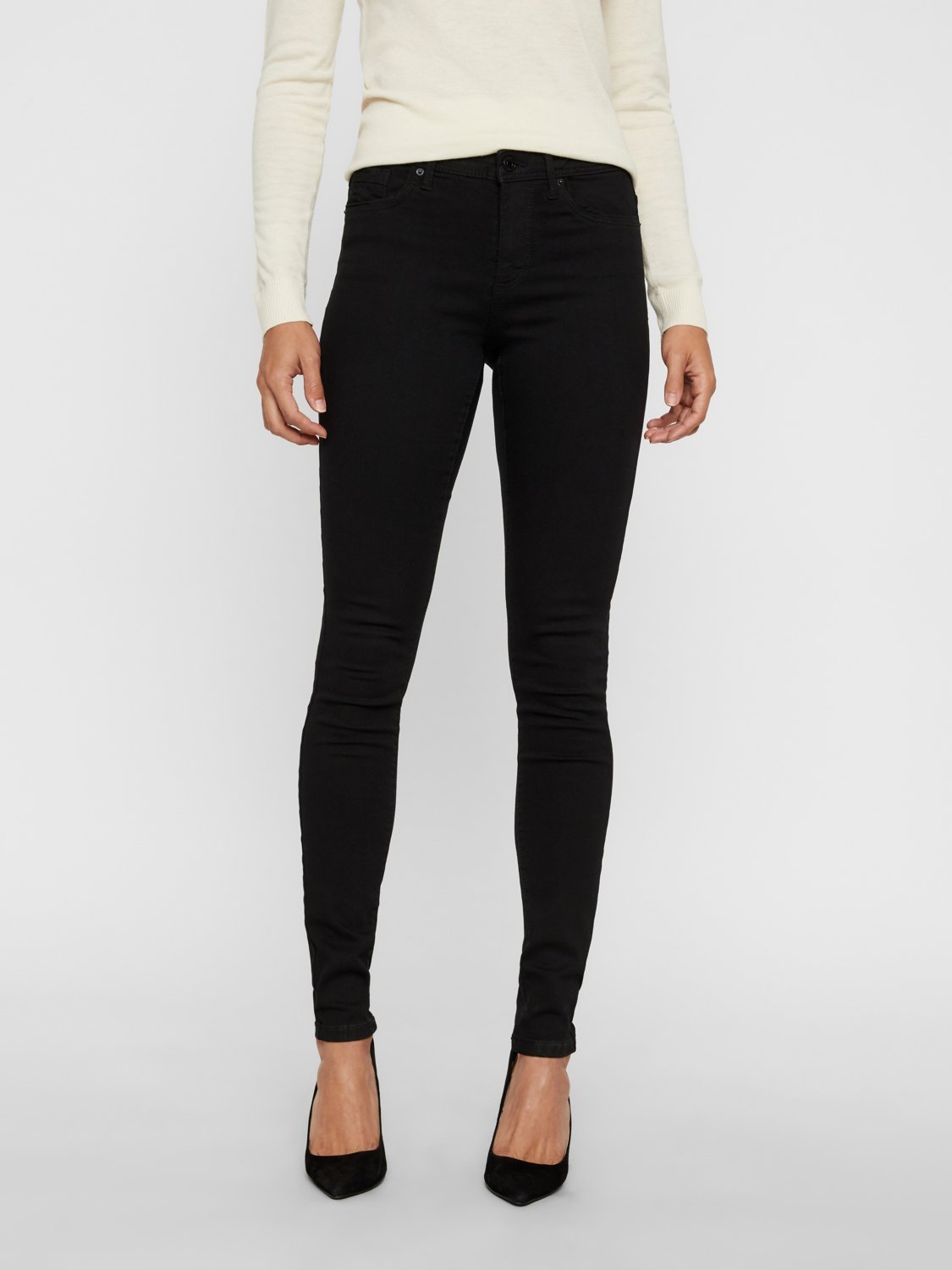 VMTANYA Pants - black - VERO MODA & VILA Bergvik